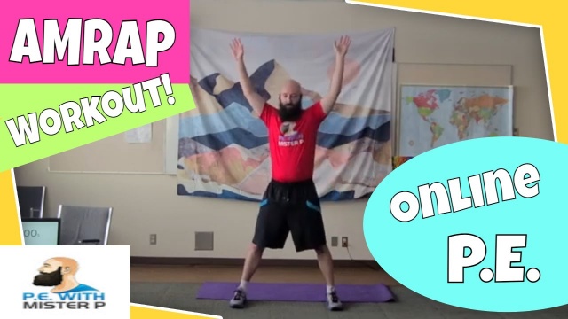 AMRAP Upper-Body Workout // Online Physical Education Workout and Mental Health // (Online Learning)